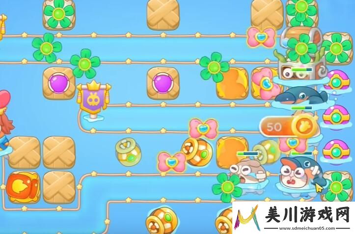 保卫萝卜4海的闺女第51关通关攻略